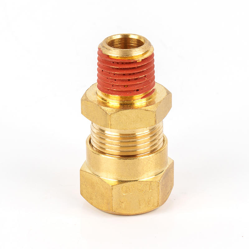 Brass Straight Male Thread DOT Ferrule Connector