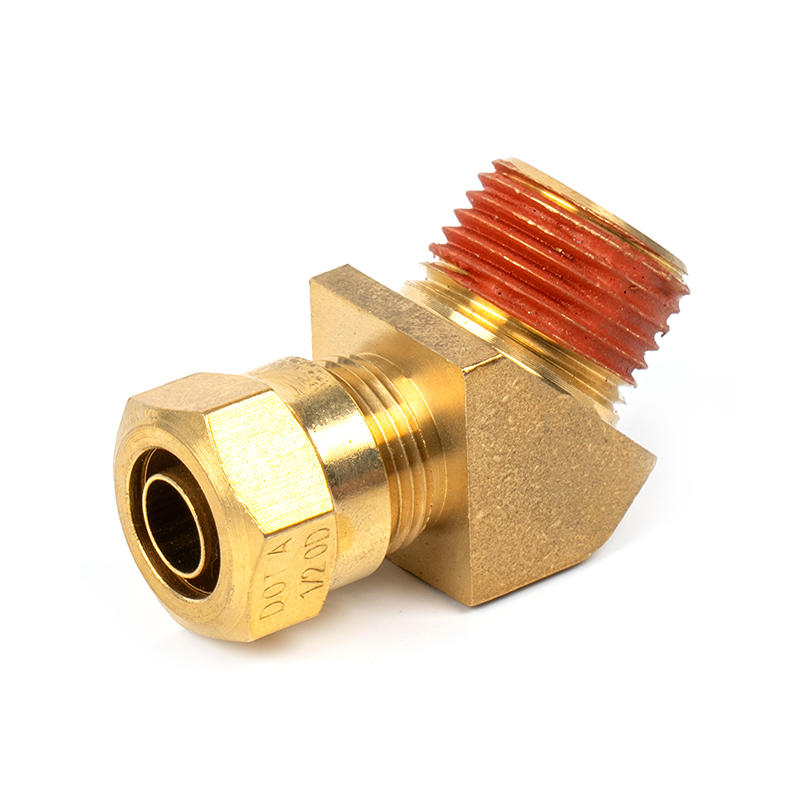 45°Male Threaded Brass DOT Ferrule Connector